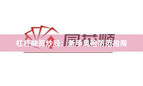 杠杆融资炒股：新手风险防范指南